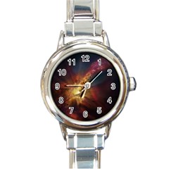 Sun Light Galaxy Round Italian Charm Watch by Mariart