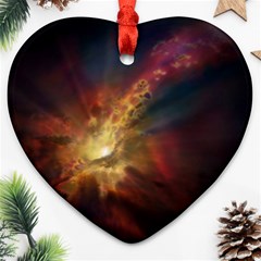 Sun Light Galaxy Ornament (heart)