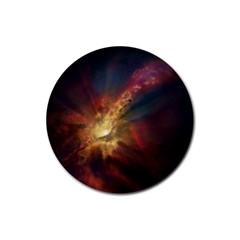 Sun Light Galaxy Rubber Round Coaster (4 Pack) 