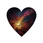 Sun Light Galaxy Heart Magnet Front