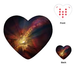 Sun Light Galaxy Playing Cards (heart) 