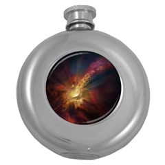 Sun Light Galaxy Round Hip Flask (5 Oz)