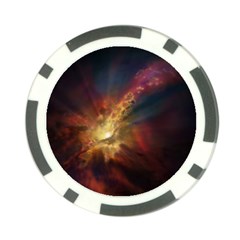 Sun Light Galaxy Poker Chip Card Guard