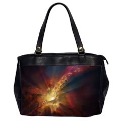 Sun Light Galaxy Office Handbags (2 Sides)  by Mariart