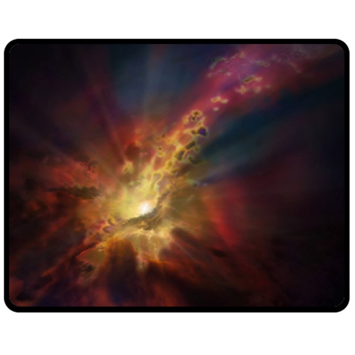 Sun Light Galaxy Fleece Blanket (Medium) 