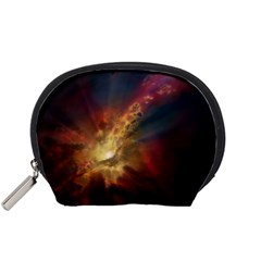 Sun Light Galaxy Accessory Pouches (small)  by Mariart