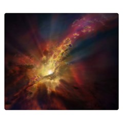 Sun Light Galaxy Double Sided Flano Blanket (small)  by Mariart