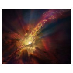 Sun Light Galaxy Double Sided Flano Blanket (medium)  by Mariart