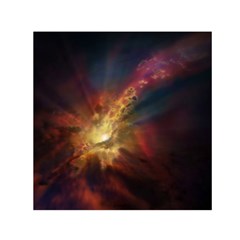 Sun Light Galaxy Small Satin Scarf (square) by Mariart