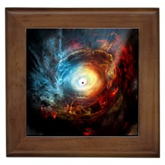 Supermassive Black Hole Galaxy Is Hidden Behind Worldwide Network Framed Tiles by Mariart