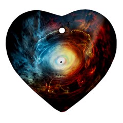 Supermassive Black Hole Galaxy Is Hidden Behind Worldwide Network Ornament (heart)