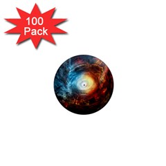 Supermassive Black Hole Galaxy Is Hidden Behind Worldwide Network 1  Mini Magnets (100 Pack) 