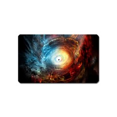 Supermassive Black Hole Galaxy Is Hidden Behind Worldwide Network Magnet (name Card)