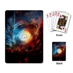 Supermassive Black Hole Galaxy Is Hidden Behind Worldwide Network Playing Card by Mariart