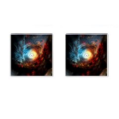 Supermassive Black Hole Galaxy Is Hidden Behind Worldwide Network Cufflinks (square) by Mariart