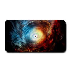 Supermassive Black Hole Galaxy Is Hidden Behind Worldwide Network Medium Bar Mats by Mariart