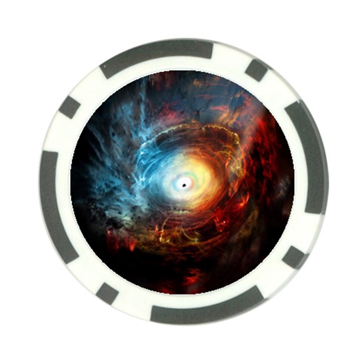 Supermassive Black Hole Galaxy Is Hidden Behind Worldwide Network Poker Chip Card Guard (10 pack)