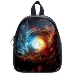 Supermassive Black Hole Galaxy Is Hidden Behind Worldwide Network School Bag (small) by Mariart