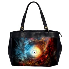 Supermassive Black Hole Galaxy Is Hidden Behind Worldwide Network Office Handbags (2 Sides)  by Mariart