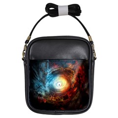 Supermassive Black Hole Galaxy Is Hidden Behind Worldwide Network Girls Sling Bags by Mariart