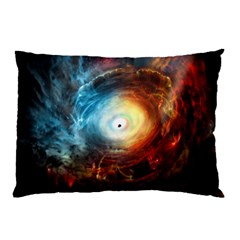 Supermassive Black Hole Galaxy Is Hidden Behind Worldwide Network Pillow Case (two Sides) by Mariart