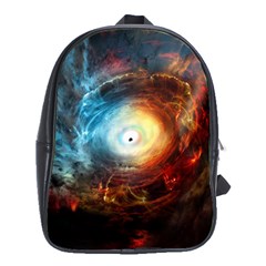 Supermassive Black Hole Galaxy Is Hidden Behind Worldwide Network School Bag (xl)