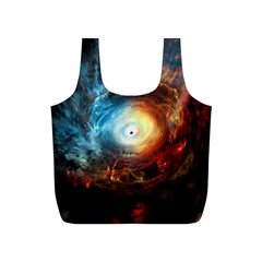 Supermassive Black Hole Galaxy Is Hidden Behind Worldwide Network Full Print Recycle Bags (s)  by Mariart