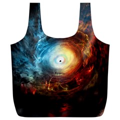 Supermassive Black Hole Galaxy Is Hidden Behind Worldwide Network Full Print Recycle Bags (l) 