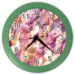 Stone Spot Triangle Color Wall Clocks by Mariart