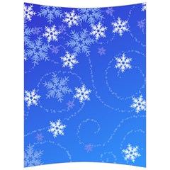 Winter Blue Snowflakes Rain Cool Back Support Cushion by Mariart