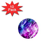 Space Galaxy Purple Blue 1  Mini Magnet (10 Pack)  by Mariart