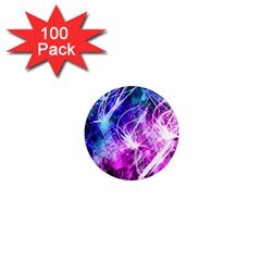 Space Galaxy Purple Blue 1  Mini Magnets (100 Pack) 