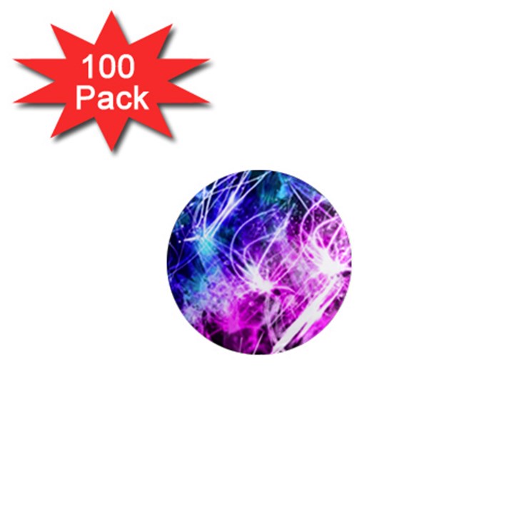 Space Galaxy Purple Blue 1  Mini Magnets (100 pack) 