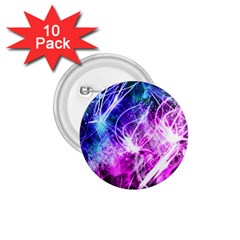 Space Galaxy Purple Blue 1 75  Buttons (10 Pack)