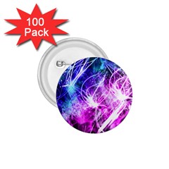 Space Galaxy Purple Blue 1 75  Buttons (100 Pack) 