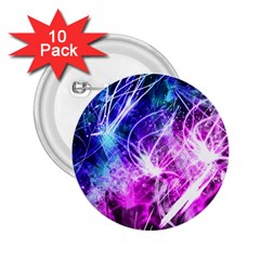 Space Galaxy Purple Blue 2 25  Buttons (10 Pack) 