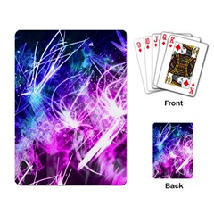 Space Galaxy Purple Blue Playing Card by Mariart