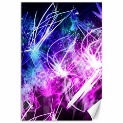 Space Galaxy Purple Blue Canvas 12  X 18  