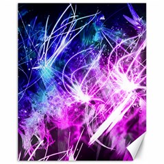 Space Galaxy Purple Blue Canvas 11  X 14  