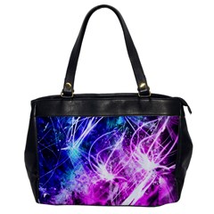 Space Galaxy Purple Blue Office Handbags