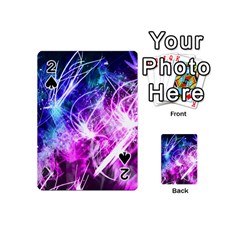 Space Galaxy Purple Blue Playing Cards 54 (mini) 