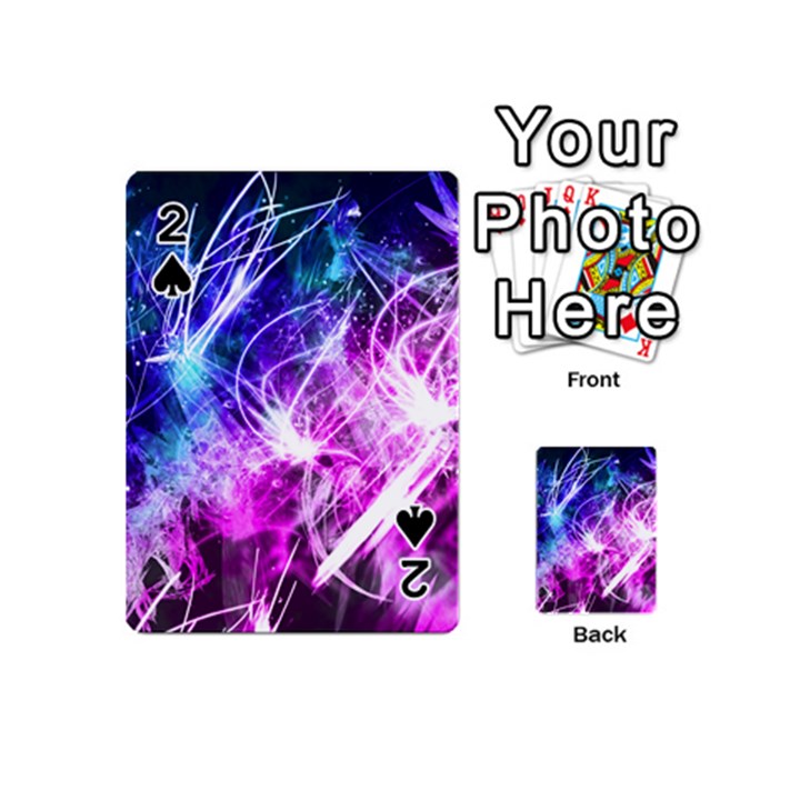 Space Galaxy Purple Blue Playing Cards 54 (Mini) 