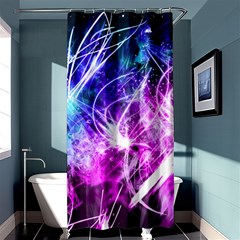 Space Galaxy Purple Blue Shower Curtain 36  X 72  (stall)  by Mariart