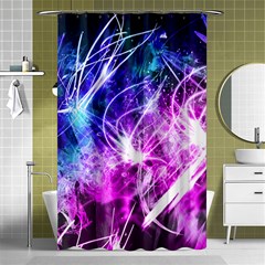 Space Galaxy Purple Blue Shower Curtain 48  X 72  (small)  by Mariart