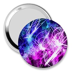 Space Galaxy Purple Blue 3  Handbag Mirrors by Mariart