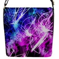 Space Galaxy Purple Blue Flap Messenger Bag (s)