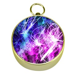 Space Galaxy Purple Blue Gold Compasses by Mariart