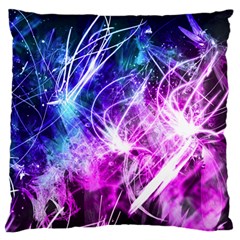 Space Galaxy Purple Blue Large Flano Cushion Case (two Sides)