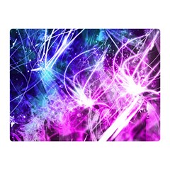 Space Galaxy Purple Blue Double Sided Flano Blanket (mini)  by Mariart