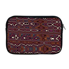 Hippy Boho Chestnut Warped Pattern Apple Macbook Pro 17  Zipper Case by KirstenStar